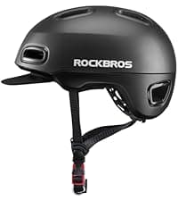 ROCKBROS Bike Helmet for Adult Men Women with Suggested Fit 58-65cm, Detachable Magnetic Goggles & Sun Visor, Lightweight with Adjustable Side and Chin Strap, Suitable for Myopia Glasses