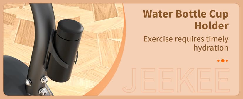 JEEKEE Recumbent Exercise Bike for Seniors,Stationary Bikes for Home, 400LB Capacity & 16 Levels Magnetic Resistance, Heart Rate Handle