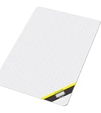 Vicwe Glass Chair Mat for Carpet,32"x48" Tempered Glass Office Chair Mat,1/5" Thick Glass Chair Mat with Rounded and Polished Edges,Smooth Glide for Carpet & Hardwood Floor Protection