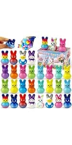 30Pcs Bunny Slow Rising Squishy Toys,Bulk Stress Relief Fidget Toy Squeeze Bunny for Kids,Treasure Chest Prizes, Classroom Prizes for Boys Girls B0FSKHRB4G