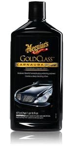 Meguiar's Gold Class Carnauba Plus Premium Liquid Wax Kit, Car Detailing Kit with a Pure Carnauba Wax Blend and a Foam Applicator Pad for Keeping Glossy Paint Protected Like a Pro, 16 Oz Bottle
