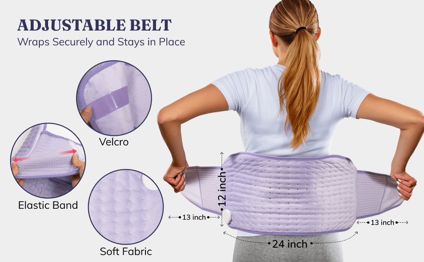 6 Heat Levels, 4 Timers, Moist Heat Pad for Neck Shoulder Abdomen Back, Ideal Gifts for Women Christmas Gift for Mom & Women, Heating Pad for Period Cramps & Back Pain B0FKYN2994