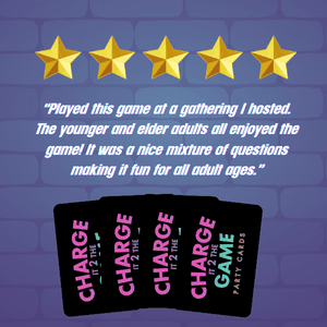 Charge It 2 The Game Drinking Cards – 90-Card Adult Party Game for Bachelorette Parties, 21st Birthdays, and Game Night Fun