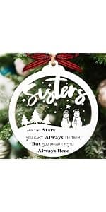 2 Layered Friendship Ornament For Women Friends, Christmas Ornaments 2026, Frienship Gifts Friendship Ornament, Christmas Friends Gift for Women B0DH4V9P1K