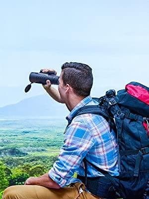 Monocular Telescope High Power 8x42 Monoculars Scope Compact Waterproof Fogproof Shockproof with Hand Strap for Adults Kids Bird Watching Hunting Camping Hiking Travling Wildlife Secenery