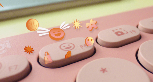 Logitech Pebble Keys 2 K380s, Multi-Device Bluetooth Wireless Keyboard with Customizable Shortcuts, Slim and Portable, Easy-Switch for Windows, macOS, iPadOS, Android, Chrome OS - Tonal Graphite