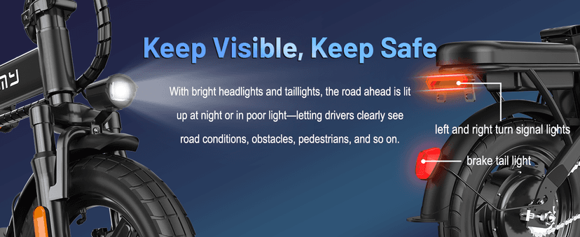 Electric Bike for Adults and Teens, 740W Peak Motor E-Bike with 30-60 Miles PAS Range, 48V 10AH/20AH Removable Battery, 14" Folding Mini Ebike with 20MPH, Electric Bicycle for Commute