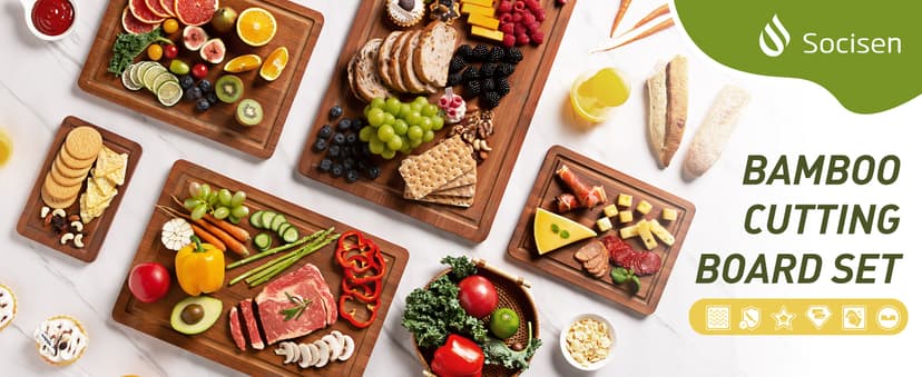 Bamboo Cutting Board Set Non Slip Feet Over Sink Gifts Best Mama Mommy Bonus Busy Mom Ever Christmas Xmas Birthday Law Step Stepmom Stepmother Who Have Everything Good Unique Useful Present