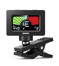 Donner Guitar Tuner Clip on-Accurate Chromatic,Acoustic Guitar Bass Violin Ukulele Tuner DT-2