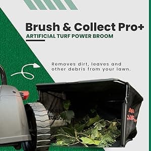 Artificial Turf Lawn Brush Sweeper, Brush & Collect Pro+ USA, *Cleaning & REVITALISING Turf*