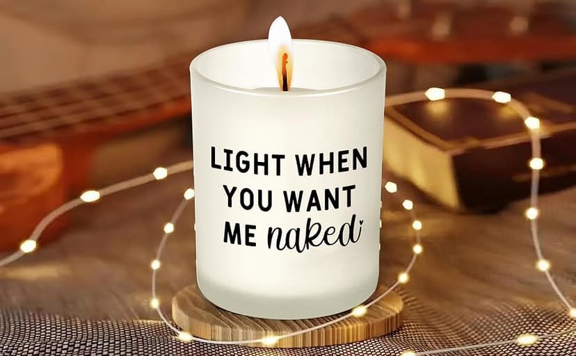 Gifts for Him Boyfriend Husband Men Couples Gift Ideas, Romantic Valentines Day Gift for Him, Naughty Boyfriend Birthday Gifts, Funny Anniversary Presents for Men Husband Couple, Christmas, Candles