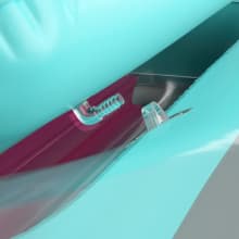 Jasonwell 4 in 1 Inflatable Tanning Pool Lounger Float - Sunbathing Lounge Floatie Raft Toys, Water Filled Tanning Bed Mat Pad Blow Up Kiddie Pool with Ball Pit for Adult, Kids (L)