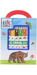 World of Eric Carle, Hear Bear Roar 30-Button Animal Sound Book - Great for First Words - PI Kids 1450874770