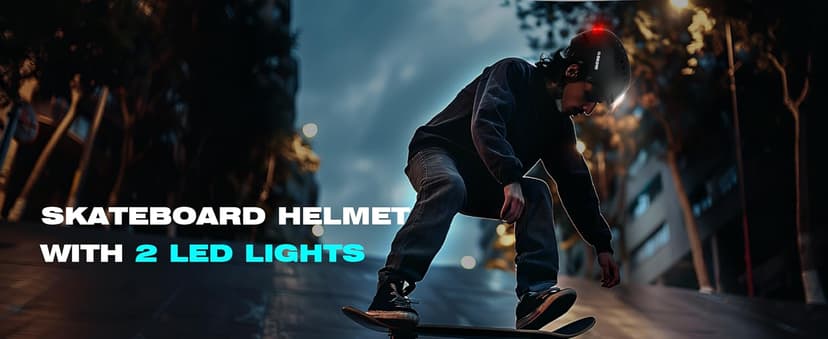 DKONI Bike Helmet with LED Lights Bicycle Helmets Commuter Cycling Helmet USB Rechargeable Front & Back LED Light Helmet for Adult Men Women