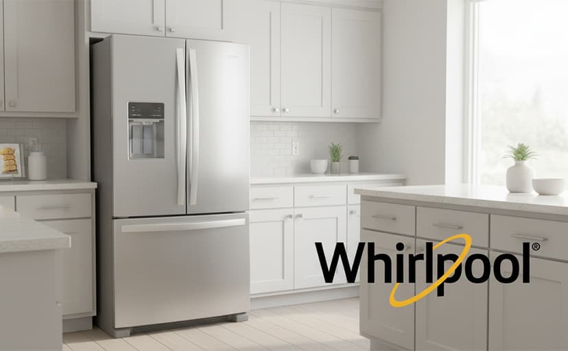 Whirlpool 30 Inch French Door Refrigerator with 19.7 Cu. Ft. Capacity, Internal Ice Maker, Water Dispenser, Spill-Proof Glass Shelves, EveryDrop® Filtration and Fast Cool: Stainless Steel