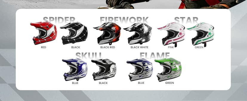 XFMT Kids Dirt Bike Helmet Youth Motorcycle Helmet DOT-Certified Full Face Helmets for Motocross ATV Off-Road Street Bike with Goggles & Gloves, Matte Black Small