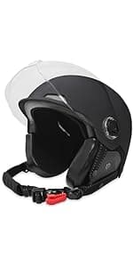 German Style Motorcycle Helmet,Adult Half Helmet Open Face DOT Approved, Motorcycle Cruiser Scooter Cool Helmet