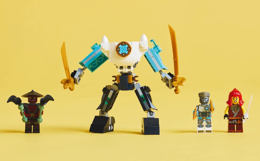 LEGO NINJAGO Zane's Battle Suit Mech Ninja Toy - Building Toy for Pretend Play for Kids, Boys and Girls, Ages 6+ - with 3 Minifigures - Gift Idea for Birthdays - 71827 B0DJ17CR8W
