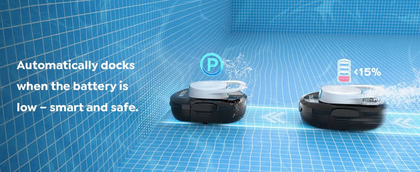 (2026 Upgrade) TALOSBO S1 PRO Robotic Pool Vacuum – Dual-Motor Above-Ground Pool Cleaner, 120 Mins Runtime, Quick Charging, 2.2L Large Filter Basket & Auto-Parking for Easy Retrieval