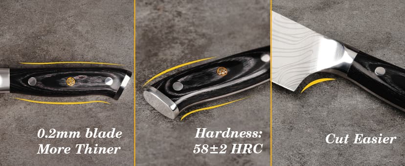 Anniversary Men Gifts for Him Husband, 8 inch Professional German Stainless Steel Chef Knife, Engraved Best Husband Ever Knife Gift, Christmas Anniversary Birthday Gifts for Men Husband