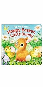 Hippity, Hoppity, Little Bunny - Finger Puppet Board Book for Easter Basket Gifts or Stuffer Ages 0-3 1680524771