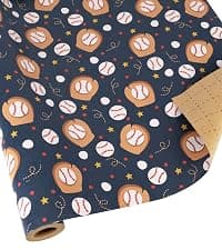 17 inch X 33 feet, Gridlines Design, Recycled, Holiday BIOBROWN Kraft Birthday Wrapping Paper Colorful Text Happy Birthday Design B0BLSML9G3