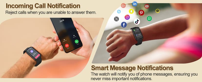 Fitness Tracker, Smart Watches for Women Men with 24/7 Heart Rate/Blood Pressure/Blood Oxygen Monitor, Sleep Tracker, Calories&Step Counter, IP68 Waterproof Health Activity Trackers for Android&iPhone