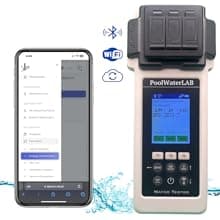 Digital Pool Water Tester Photometer – Accurate Water Analyzer for Pools, Spas & Hot Tubs – Tests 27 Parameters – Bluetooth/WiFi – App for pH, Chlorine, Alkalinity & More