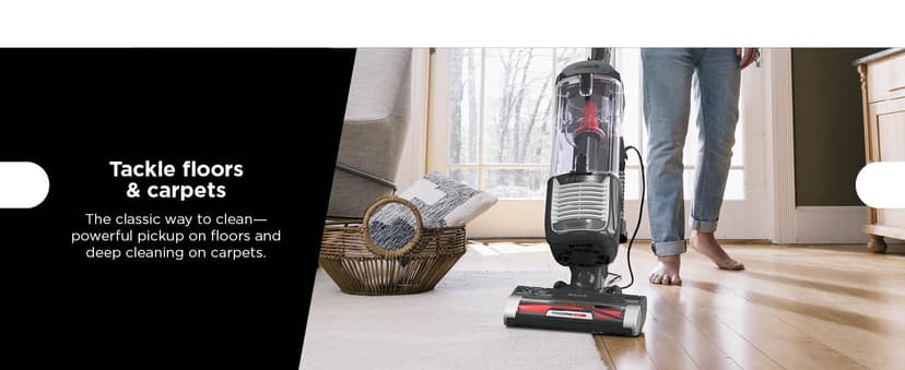 Shark ZU102 Rotator Pet Upright Vacuum with PowerFins HairPro & Odor Neutralizer Technology, Charcoal, 2.9 L Dust Cup