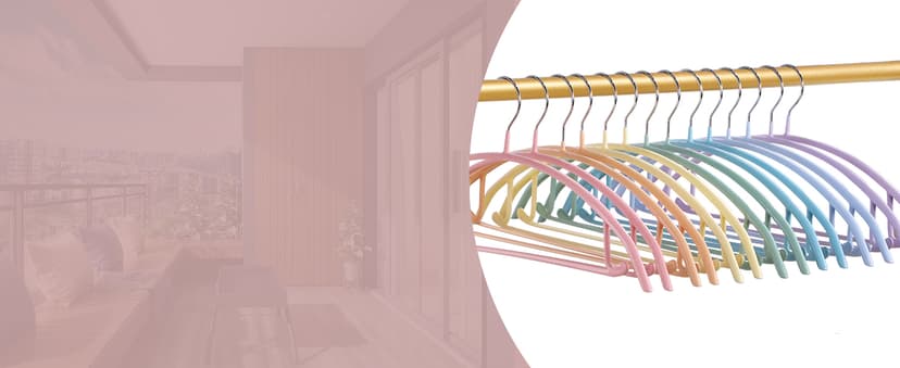 MOPALL Clothes Hangers 28 Pack, Non Slip PVC Coating Metal Sweater Hanger No Shoulder Bump, 16.5 inch Wide Heavy Duty Durable Adult Coat Hanging for Closet, Suit, Dress, Jacket, Pant, Shirt