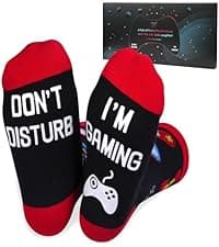 Nucinzua Do Not Disturb I'm Gaming Socks,Funny Sock Gifts for Men TeenBoys Husband Dad Women,Christmas Stocking Stuffers Gift