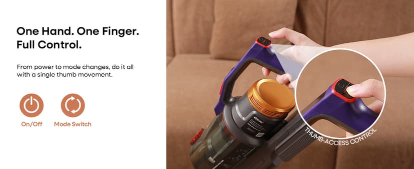 KIPMAX Cordless Vacuum Cleaner, 50KPa 550W Stick Vacuum for Home, 70Mins Anti-Tangled Vacuum Cleaner for Pet Hair/Carpet/Floor, Self-Standing Vacuum with Rechargeable Battery, LED Display&Aromatherapy