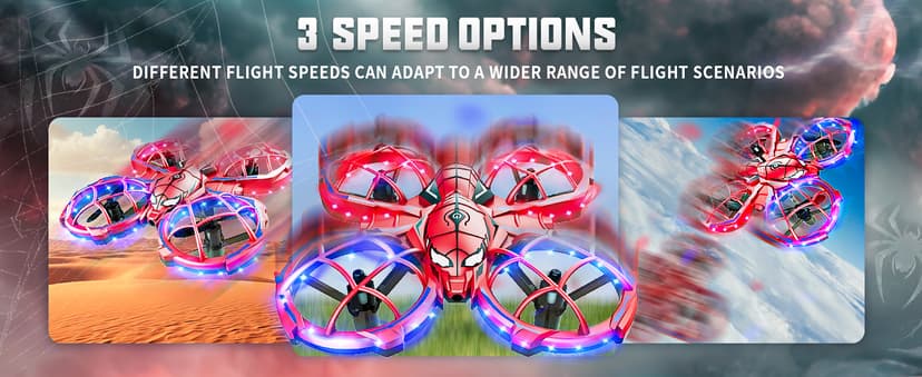 BEZGAR Mini Drone Easy to fly Beginner, LED Remote Control Drones, RC Quadcopter with Auto Hovering, 3 Speed Mode, 360° Flips Stunt, Headless Mode, Obstacle Avoidance, Birthday Gifts for Kids 8-12