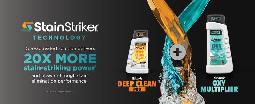 Shark StainStriker Portable Carpet Upholstery & Area Rug Cleaner, Bonus XL Tool & Full-Size Cleaning Solution, Stain & Odor Remover, Perfect for Car Interiors, 4 Cleaning Tools, Nordic Blue, PX202BRN