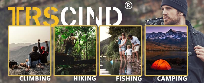 TRSCIND Gifts for Men Husband Dad Christmas, Survival Kit, Emergency Survival Gear and Equipment 14 in 1, Stocking Stuffers Birthday Gifts for Him Boyfriend, Hunting Fishing Camping Accessories, Cool Gadget