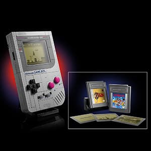 LEGO Super Mario Game Boy - Retro Building Sets for Adults, Ages 18+ - Gifts for Birthdays - Collectible Model with Game Paks and Display Stand - 72046