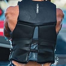 O'Brien Men's Flex V-Back Life Jacket - US Coast Guard Approved Level 70 Buoyancy - Water Sports Activity Including Boating, Paddle, Skiing, Surfing & Swimming