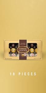 Ferrero Collection, 24 Count, Premium Gourmet Assorted Hazelnut Milk Chocolate, Dark Chocolate and Coconut, 9.1 oz