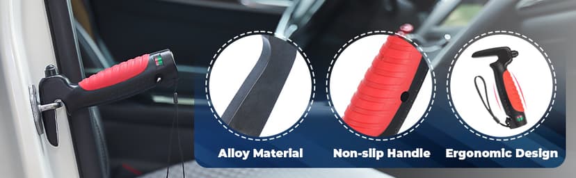 4 in 1 Car Handle Assist for Elderly Car Door Handle - Multifunction Car Transfer Aid - Help Elderly Get Out of Car, Auto Cane Portable Vehicle Support Handle for Seniors, Handicapped, Max 450 Pounds B0D6YV73LJ
