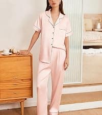 Sexy pajama set for women,Cami Top and Shorts Sets,2 Piece Silky Sleepwear for Valentines,Bridal Party,Honeymoons Gifts Ekouaer Silk Pajamas Set for Women Satin Backless Lingerie Pjs Nightwear B0876WYLZT