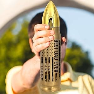 Gifts for Dad – Fathers Day, Birthday Gift, Best Dad Ever Gift for Fathers Day, 17oz American Flag Tumbler, Thoughtful Present from Daughter, Son, for Husband from Wife