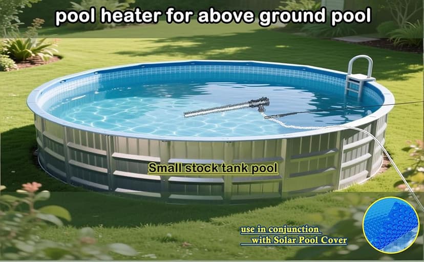 2000W Bathtub Heater | Pool Heater for Above Ground Pools, Portable Extra Baptistry Heaters for Baptismal Water Warmer, Inflatable Hot Tubs Warmer -120V Immersion Water Heaters for Bathtub