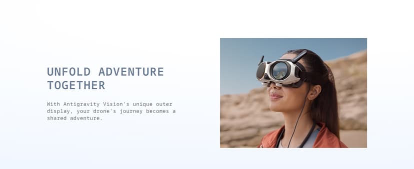 Antigravity A1 Infinity Bundle (3 High-Capacity Batteries) - 8K 360 Drone for Immersive Flight, Point-to-Fly Motion Control, Obstacle Avoidance, Deep Track, Auto Return, 10km Transmission, Auto Edit