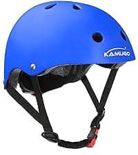 KAMUGO Kids Bike Helmet, Toddler Helmet for Ages 2-8 Boys Girls with Sports Protective Gear Set Knee Elbow Wrist Pads for Skateboard Cycling Scooter Rollerblading