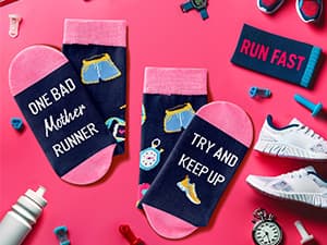 Zmart Men Women Funny Socks - Outdoorsman Gifts for Racing Golfing Hunting Lovers