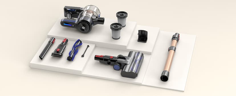 NADALY Cordless Vacuum Cleaner, Powerful Stick Vacuum with 45min Runtime, Anti-Tangle Vacuum Cleaners for Home, 1.5L Dust Cup, Rechargeable Wireless Vacuum for Hardwood Floor Carpet Pet Hair