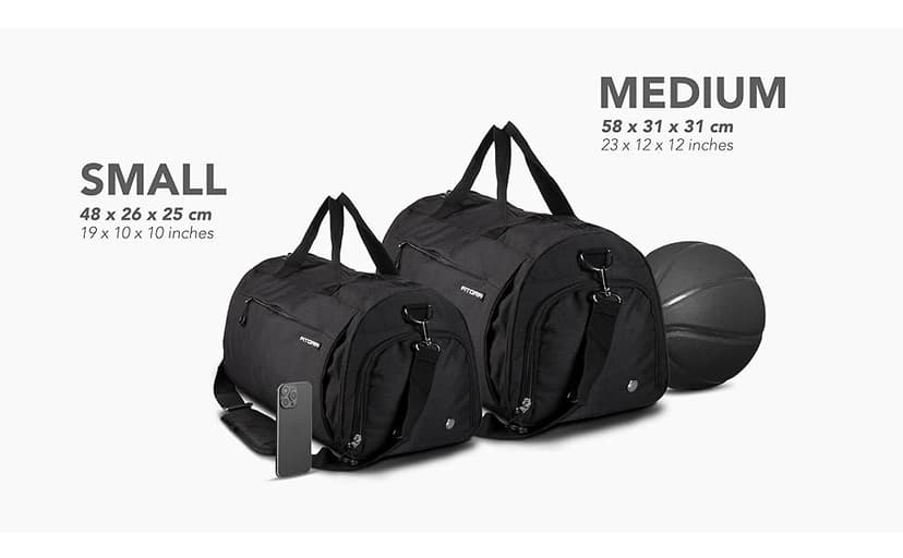 Fitgriff® Gym Bag for Men & Women with Shoe & Wet Compartment - Duffle Bag for Travel, Sports, Fitness & Workout