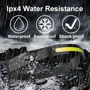LED Headlamp, 2 Pack Rechargeable Flashlight for Adults, 230 Wide Beam Headlight, Motion Sensor Head Lamp, Adjustable Headband Outdoor Waterproof Head Light for Running, Camping, Hiking
