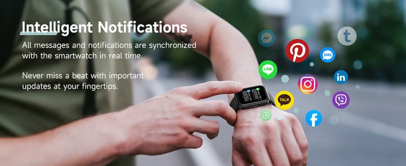 Smart Watch for Men Women, 1.8" Fitness Tracker for Android & iPhone, Answer/Make Calls, Alexa Built-in, Heart Rate/Sleep/SpO2 Monitor Smartwatch, IP68 Waterproof Watches 101+ Sport Modes, 2 Bands