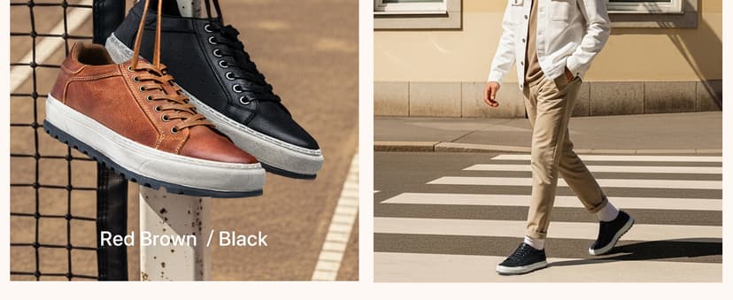 Jousen Men's Shoes Leather Casual Shoes for Men Fashion Sneakers Business Casual Dress Shoes